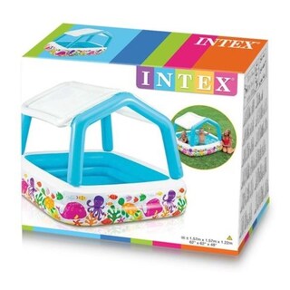 Foto 2 | Foto 2 | Alberca Inflable Infantil Intex Cuadrado color Azul
