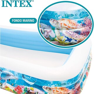 Foto 5 | Foto 5 | Alberca Inflable Rectangular Diseño Playa Intex 58485