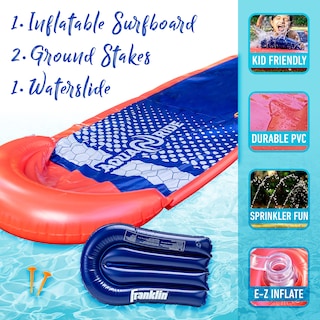 Foto 2 | Foto 2 | Tobogán Acuático Franklin Sports Aqua Ride De 25 Pies Con Tabla De Surf Inflable - Venta Internacional.