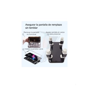 Foto 2 | Foto 2 | Pinzas de Metal para Sujetar Pantallas de Celular y Tabletas durante Reparaciones 4 Piezas Gris y Negro