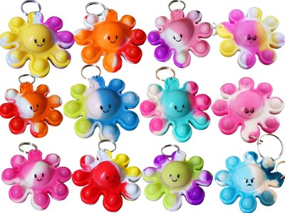 Foto 1 | Foto 1 | Llavero Octopus Mochila Roaqua Mini Pop Fidget, 30 Paquetes - Venta Internacional.