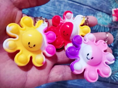 Foto 2 | Foto 2 | Llavero Octopus Mochila Roaqua Mini Pop Fidget, 30 Paquetes - Venta Internacional.
