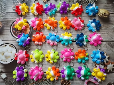 Foto 3 | Foto 3 | Llavero Octopus Mochila Roaqua Mini Pop Fidget, 30 Paquetes - Venta Internacional.