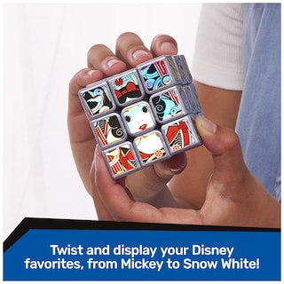 Foto 5 | Foto 5 | Cubo De Rubik, 100 Aniversario De Disney, Platino Metálico, 3 X 3 - Venta Internacional.