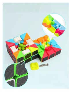 Foto 5 | Foto 5 | Paquete 5 Cubos Cobra Belug 2x2 3x3 Megaminx Pyraminx Y Skewb