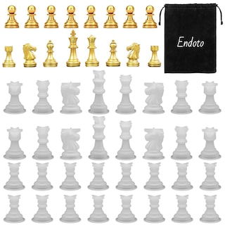 Foto 1 | Foto 1 | Juego De Moldes De Ajedrez Endoto Resin, 16 Piezas Con Tablero De Ajedrez - Venta Internacional.