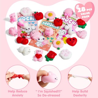 Foto 3 | Foto 3 | Tarjetas De Regalo Joyin Para El Día De San Valentín Con Forma De Mochi Squishy, 28 Paquetes - Venta Internacional.