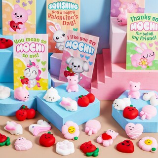 Foto 7 | Foto 7 | Tarjetas De Regalo Joyin Para El Día De San Valentín Con Forma De Mochi Squishy, 28 Paquetes - Venta Internacional.