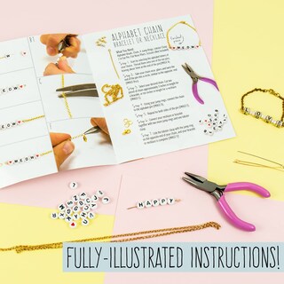 Foto 3 | Foto 3 | Set De Joyas Stmt Diy Alphabet Para Niños Y Adolescentes De 8 A 11 Años - Venta Internacional.