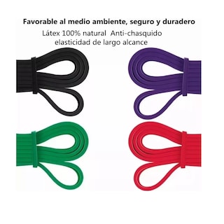 Foto 4 | Foto 4 | Bandas De Resistencia Belug Fitness En Casa Entrenamiento Tensión Multicolor