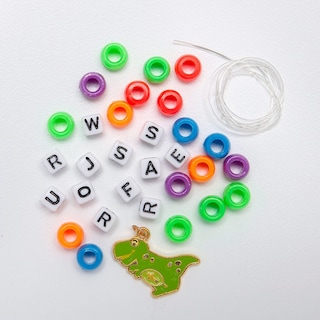 Foto 2 | Foto 2 | Pulsera Craft Kit Fun Express Con Forma De Dinosaurio Vbs Con Cuentas De Poni, 12 Unidades - Venta Internacional.