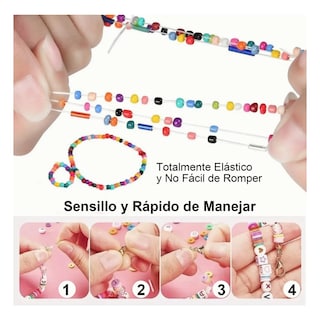 Foto 3 | Foto 3 | Kits Para Hacer Pulseras De Collar De Bricolaje 6000 Pcs Eo Safe Imports Esi-19778 Multicolor