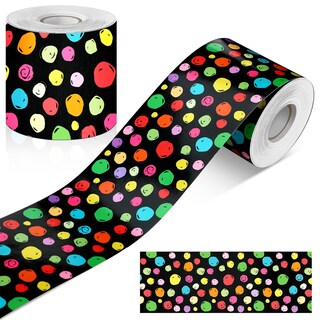 Foto 1 | Foto 1 | Bulletin Board Borders Zonon, 65 Pies, Lunares Blancos Y Negros - Venta Internacional.