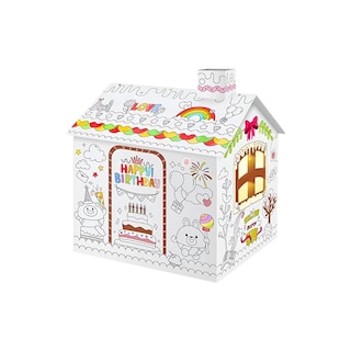 Foto 1 | Foto 1 | Mundo Mágico Casa De Juegos Armable De Cartón Para Pintar