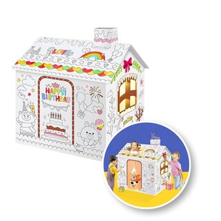 Foto 2 | Foto 2 | Mundo Mágico Casa De Juegos Armable De Cartón Para Pintar