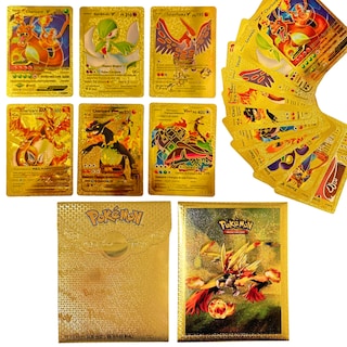 Foto 1 | Foto 1 | 50 Cartas Doradas Coleccionable Holográficas Plásticas Anime (dorado)