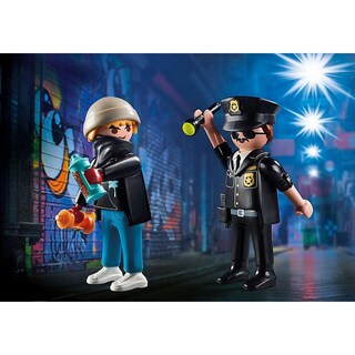 Foto 2 | Foto 2 | Figuras Playmobil Duo Pack: Policía y Vándalo 10 Piezas