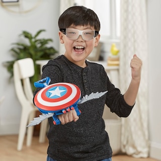 Foto 7 | Foto 7 | Nerf Blaster Marvel Mech Strike Mecasaurs Capitán América - Venta Internacional.