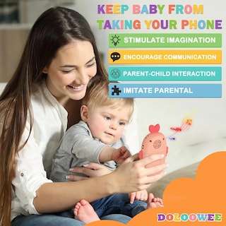 Foto 4 | Foto 4 | Telefono Didactico Belug Bebe Juguete Rosa Claro