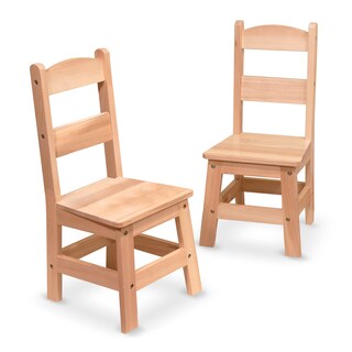 Foto 4 | Foto 4 | Set De 2 Sillas De Madera Melissa & Doug Para Sala De Juegos Para Niños - Venta Internacional.