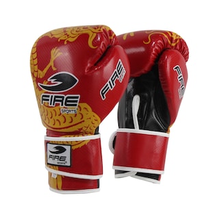 Foto 1 | Foto 1 | Guantes de Box Pvc Fire Sports Entrenamiento 12 Oz Dragon