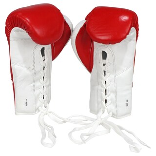 Foto 3 | Foto 3 | Guantes De Piel Fire Sports Para Peleas Profesionales de agujeta color Rojo 10 Oz