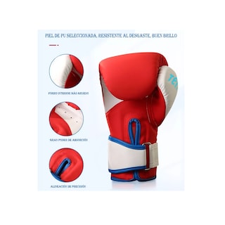 Foto 3 | Foto 3 | Pack Combo Guantes de Boxeo Espesos Eo Safe Imports ESI-18064 Rojo Talla 12 Oz