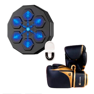 Foto 1 | Foto 1 | Kit Maquina De Boxeo Con Guantes De 8 Oz Bluelander Negro Con Protector Bucal