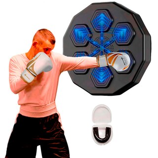 Foto 4 | Foto 4 | Kit Maquina De Boxeo Con Guantes De 8 Oz Bluelander Blancos Con Protector Bucal