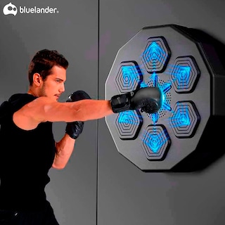 Foto 5 | Foto 5 | Kit Maquina De Boxeo Con Guantes De 14 Oz Bluelander Negro Mate Con Protector Bucal