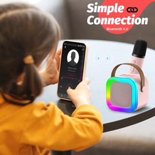 Foto 2 | Foto 2 | Máquina De Micrófono De Karaoke De Juguete Outuvas Para Niños Y Niñas De 4 A 12 Años - Venta Internacional.