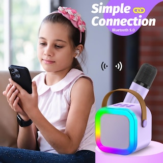 Foto 2 | Foto 2 | Máquina De Micrófono De Karaoke De Juguete Outuvas Para Niños Y Niñas De 4 A 12 Años - Venta Internacional.