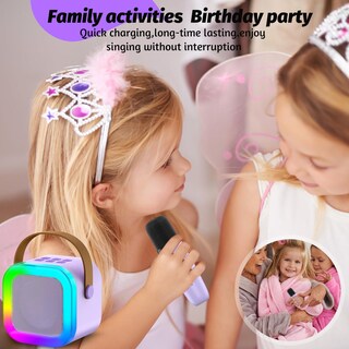 Foto 4 | Foto 4 | Máquina De Micrófono De Karaoke De Juguete Outuvas Para Niños Y Niñas De 4 A 12 Años - Venta Internacional.