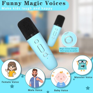 Foto 2 | Foto 2 | Máquina de Karaoke Kingci Mini Portátil Bluetooth Con 2 Micrófonos - Venta Internacional