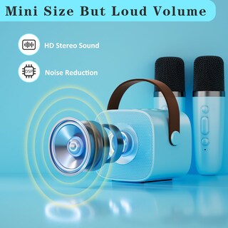 Foto 3 | Foto 3 | Máquina de Karaoke Kingci Mini Portátil Bluetooth Con 2 Micrófonos - Venta Internacional