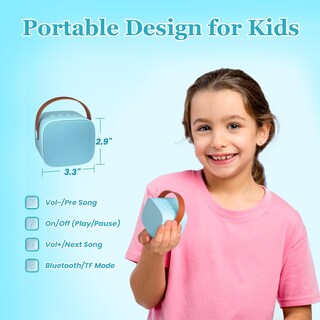 Foto 6 | Foto 6 | Máquina de Karaoke Kingci Mini Portátil Bluetooth Con 2 Micrófonos - Venta Internacional