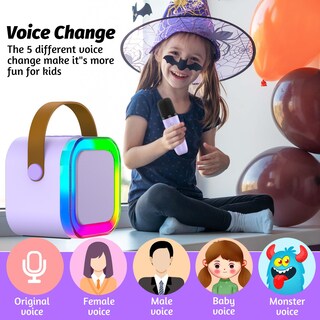 Foto 6 | Foto 6 | Máquina De Micrófono De Karaoke De Juguete Outuvas Para Niños De 4 A 12 Años - Venta Internacional.