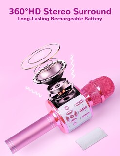 Foto 2 | Foto 2 | Micrófono De Karaoke Amazmic Toys Para Niñas Y Niños De 3 A 10 Años - Venta Internacional.