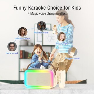 Foto 2 | Foto 2 | Máquina De Karaoke Meguo M11 Con 2 Micrófonos Inalámbricos Bluetooth - Venta Internacional.