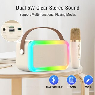 Foto 3 | Foto 3 | Máquina De Karaoke Meguo M11 Con 2 Micrófonos Inalámbricos Bluetooth - Venta Internacional.