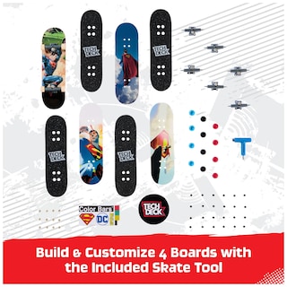 Foto 3 | Foto 3 | Mini Monopatines Tech Deck Ultra Dlx, Paquete De 4 Unidades Dc Superman - Venta Internacional.