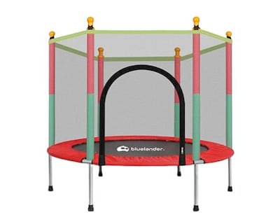 Foto 1 | Foto 1 | Bluelander Trampolín Brincolin Para Niños, Niñas, Red Seguridad, Resortes Reforzados, Barras Acolchadas, Trampolín Infantil