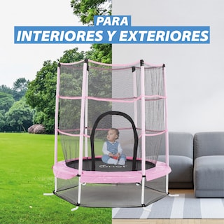 Foto 8 | Foto 8 | Trampolín Infantil De 1.4 Mts Onof Jmp-55 C/ Malla Protectora De 1 A 3 Años Color Rosa Magenta