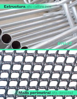 Foto 6 | Foto 6 | Brincolín Premium 8 Ft 2.43m con Luces LED Tubular Uso Rudo para Jardín Exteriores