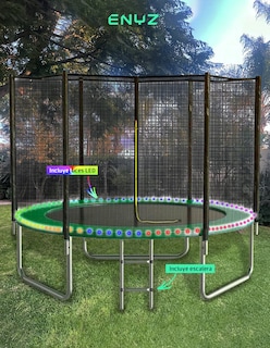 Foto 7 | Foto 7 | Brincolín Premium 8 Ft 2.43m con Luces LED Tubular Uso Rudo para Jardín Exteriores