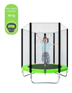 Foto 3 | Foto 3 | Trampolín Brincolín 6 Pies 1.83 M Reforzado Con Red De Seguridad