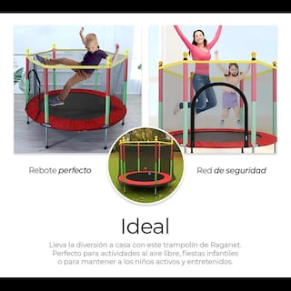 Foto 5 | Foto 5 | Trampolín Brincolín Infantil Tumbling Con Red Seguridad 1.4m