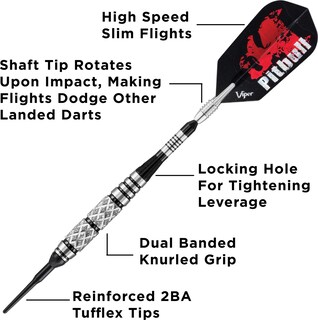 Foto 3 | Foto 3 | Dart Viper Pitbull Soft Tip, 18 G, 90% Tungsteno, Para Adultos - Venta Internacional.