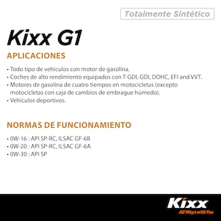 Foto 3 | Foto 3 | Aceite De Motor Sintético Kixx G1 Sp 5w-40, 1l