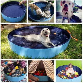 Foto 6 | Foto 6 | Piscina Para Perros Jasonwell, Plegable, Plegable, De Plástico Duro, 120 Cm - Venta Internacional.